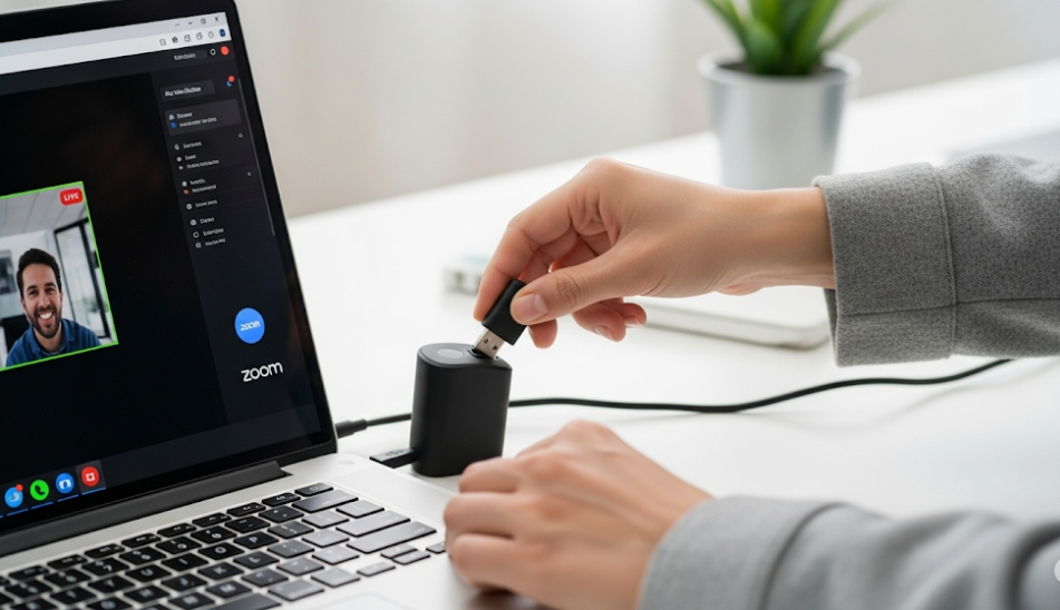họp trực tuyến với thiết bị Plug & Play